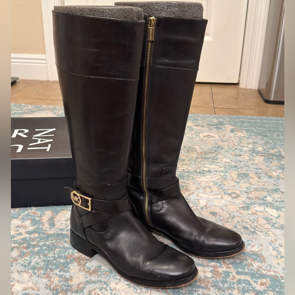 Michael Kors Black Over the Knee Boots
